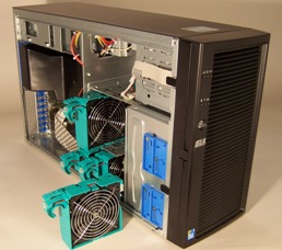 SIA Dual Xeon Open Showing Hot Swap Fans